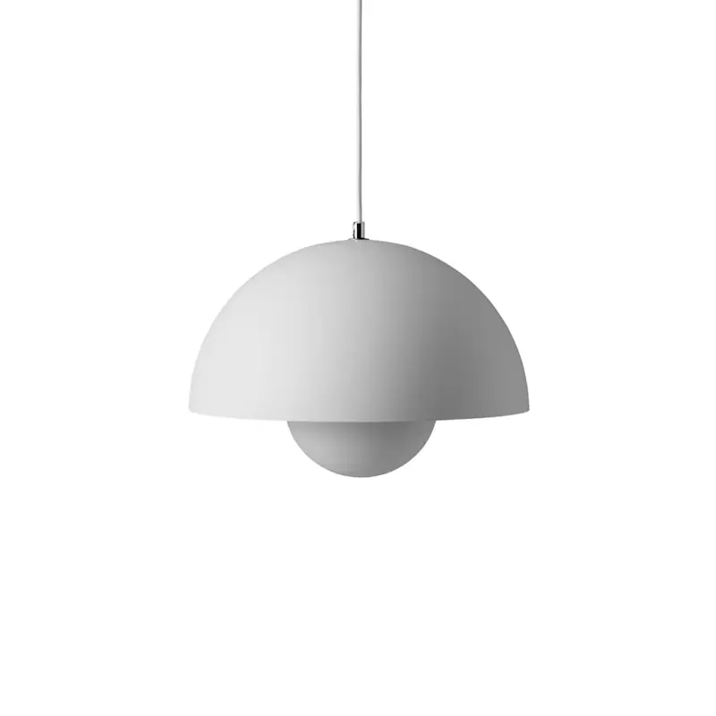 Flowerpot VP7 Pendel, Matt Light Grey Fynd