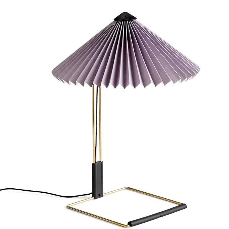 Matin Bordslampa 300 mm, Polerad Mässing / Lavender Säker betalning