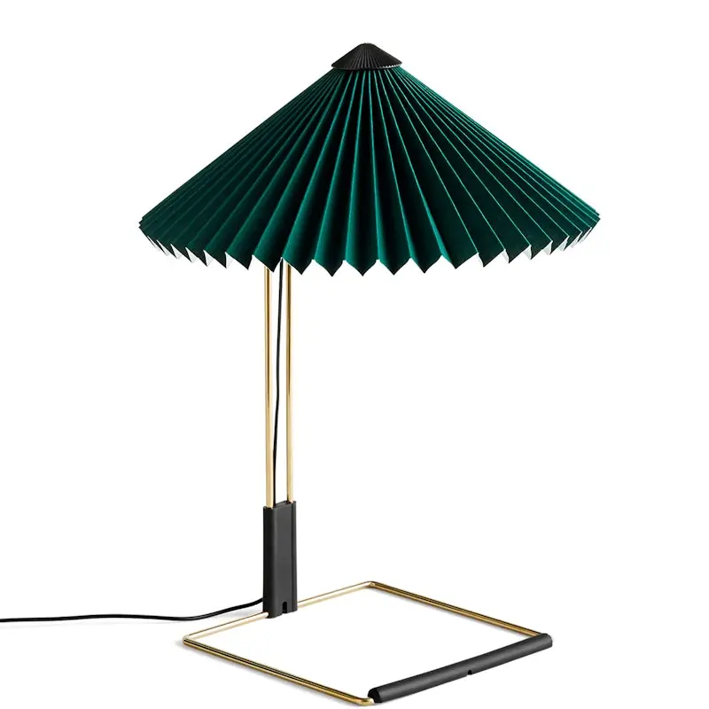 Matin Bordslampa 300 mm, Polerad Mässing / Forest Green Handla nu