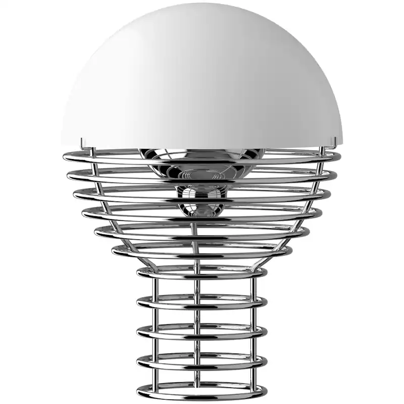 Wire Bordslampa Portabel Ø18, Vit Rea
