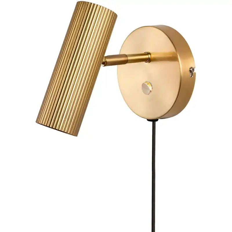 Billig Hubble Vägglampa, Borstad mässing