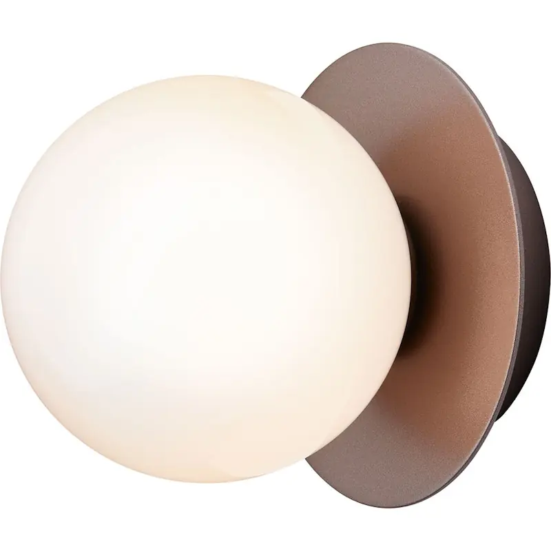 Endast denna vecka Liila 1 Vägg-/Taklampa 140 mm, Mörk Brons / Opal