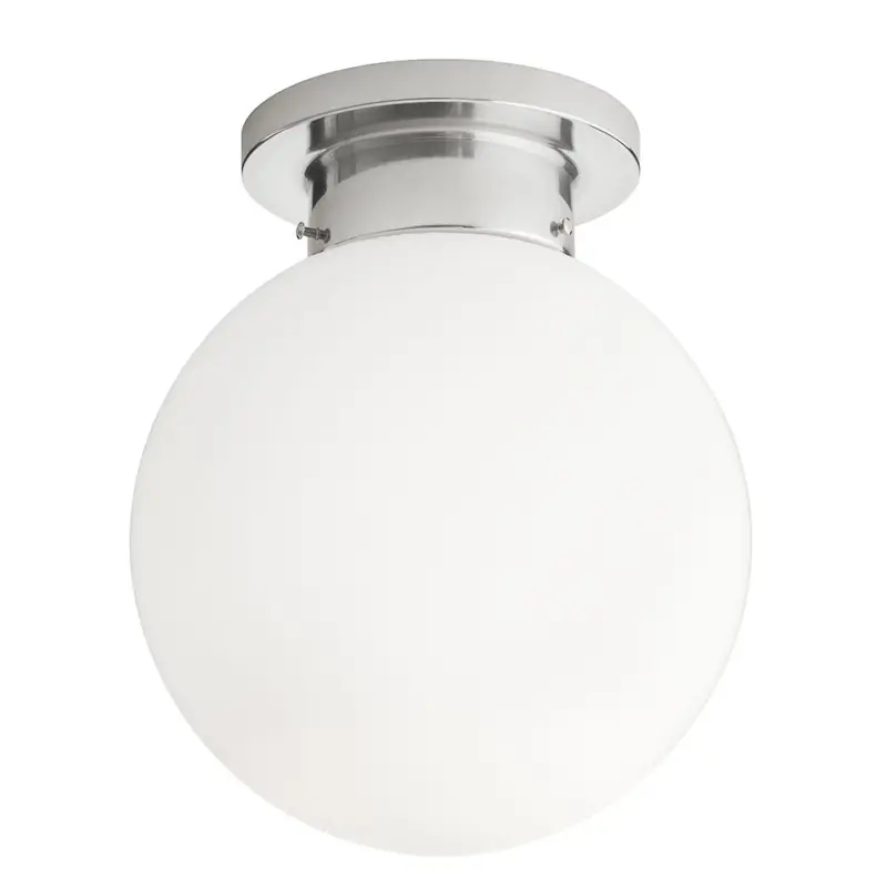 Beställ nu Glob Plafond 25 cm, Krom/Vit