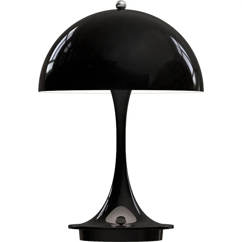 Panthella 160 Bordslampa Portabel, Svart Rabatt