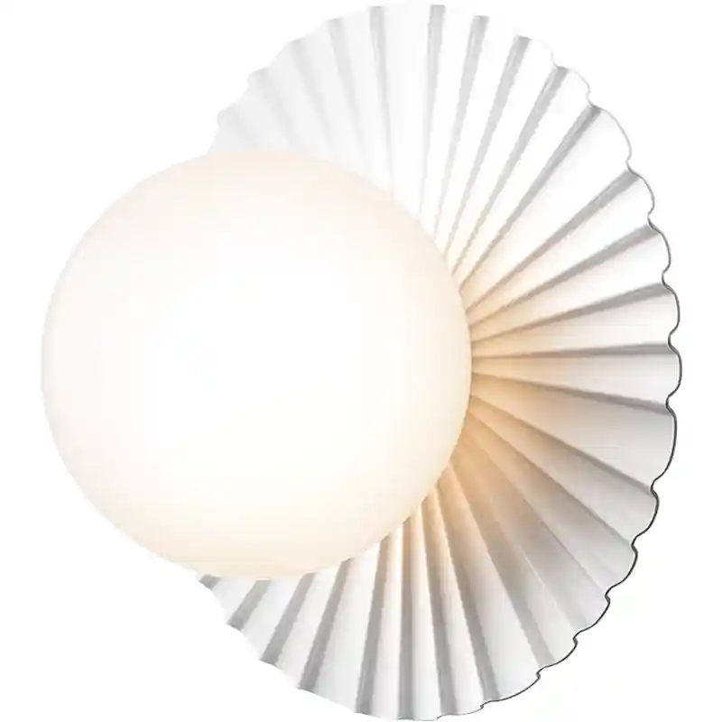 Liila Muuse Vägg-/Taklampa 200 mm, Vit / Opal Kampanjpris