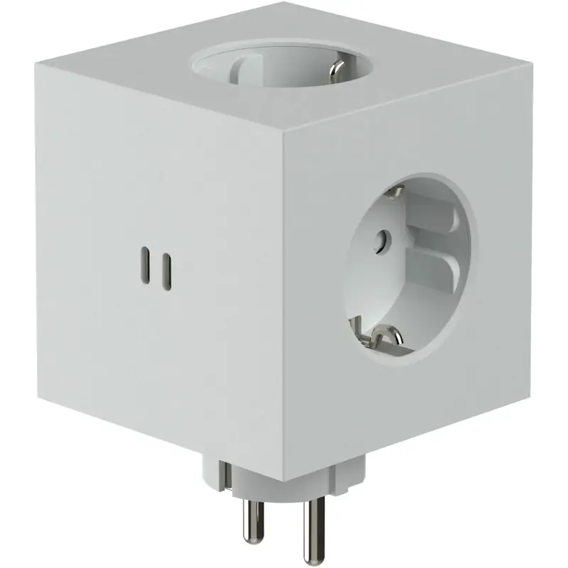 Begränsat erbjudande Square 2 Uttagsförlängare Med USB-C / Magnet, Gotland Grey