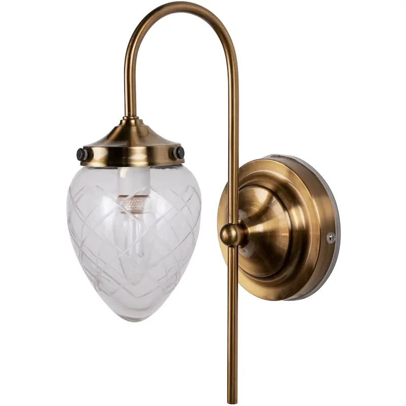 Endast denna vecka Juni Vägglampa IP44, Klar