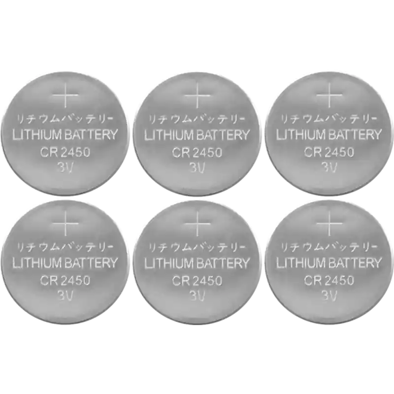 CR2450 Batterier, 6-pack Snabb leverans