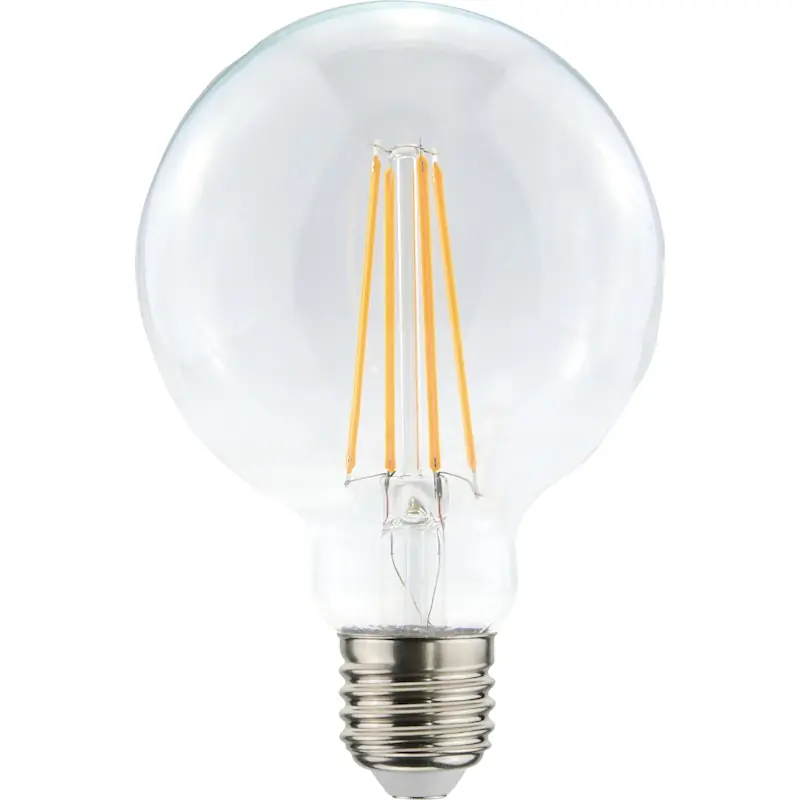 Populärt val LED Decor Filament Glob 95mm 2200K 3,5W E27 300lm Dimbar Klar