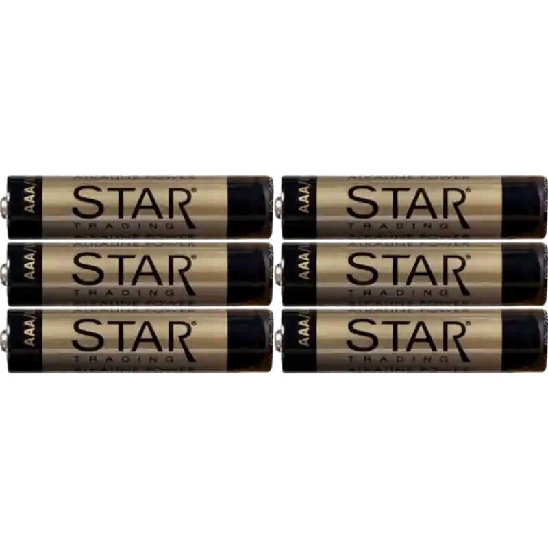 Lågt pris AAA Alkaline Power Batterier, 6-pack