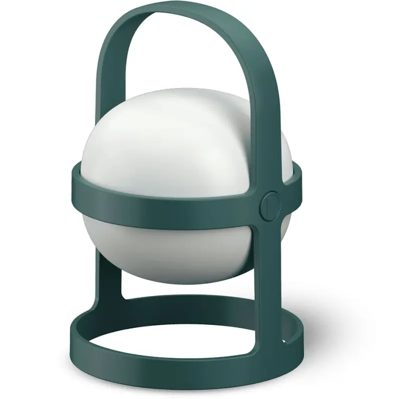 risnedsättning Soft Spot Solar Circular Lampa Portabel 18,5 cm, Skogsgrön