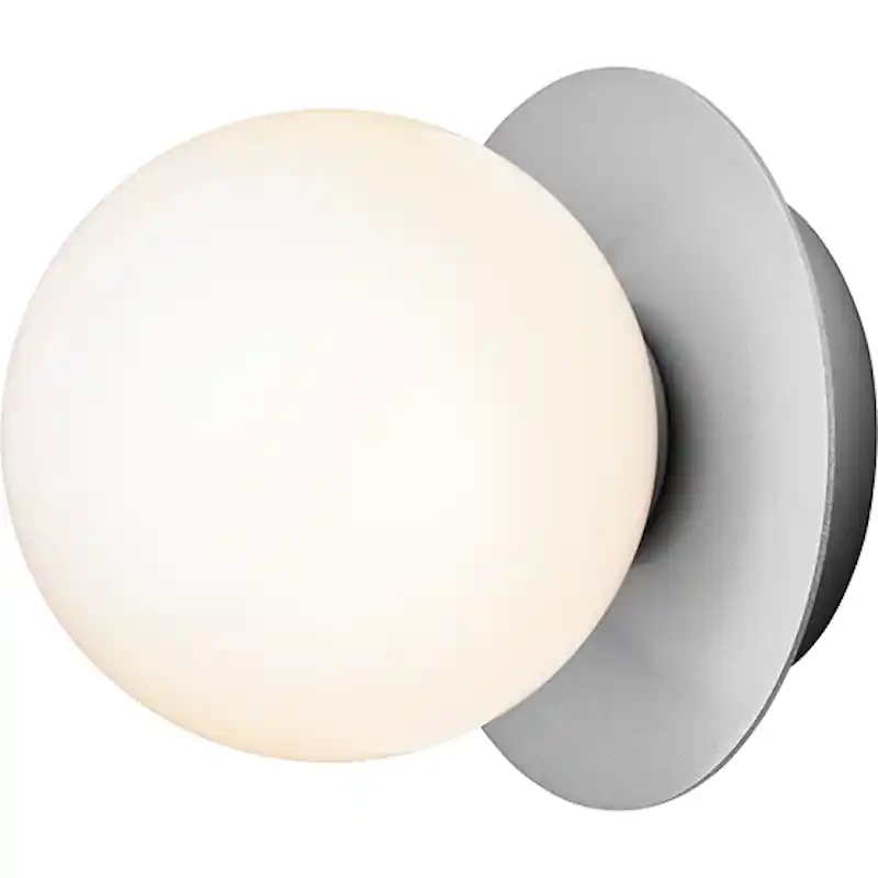 Liila 1 Vägg-/Taklampa 140 mm, Light Silver / Opal Rea