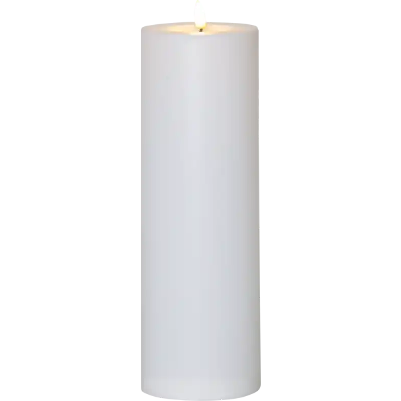 Flamme Blockljus LED Utomhus Vit, 32,5 cm Populärt val