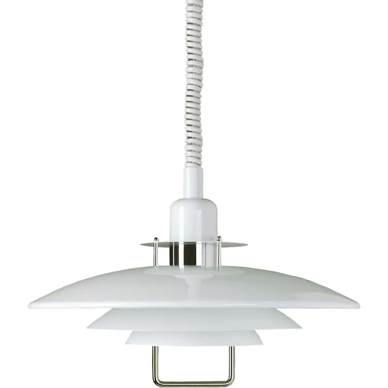 Outlet Primus ll Pendel 43 cm, Vit / Krom