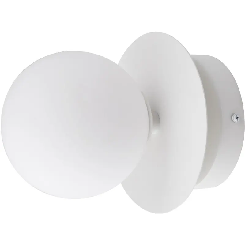 Art Deco Vägg-/Taklampa, Vit Outlet