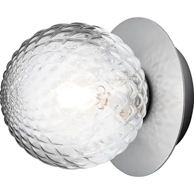 Outlet Liila 1 Vägg-/Taklampa 140 mm, Light Silver / Klar