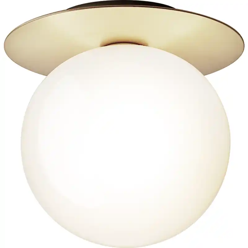 Handla nu Liila 1 Vägg-/Taklampa 255 mm, Nordic Gold / Opal