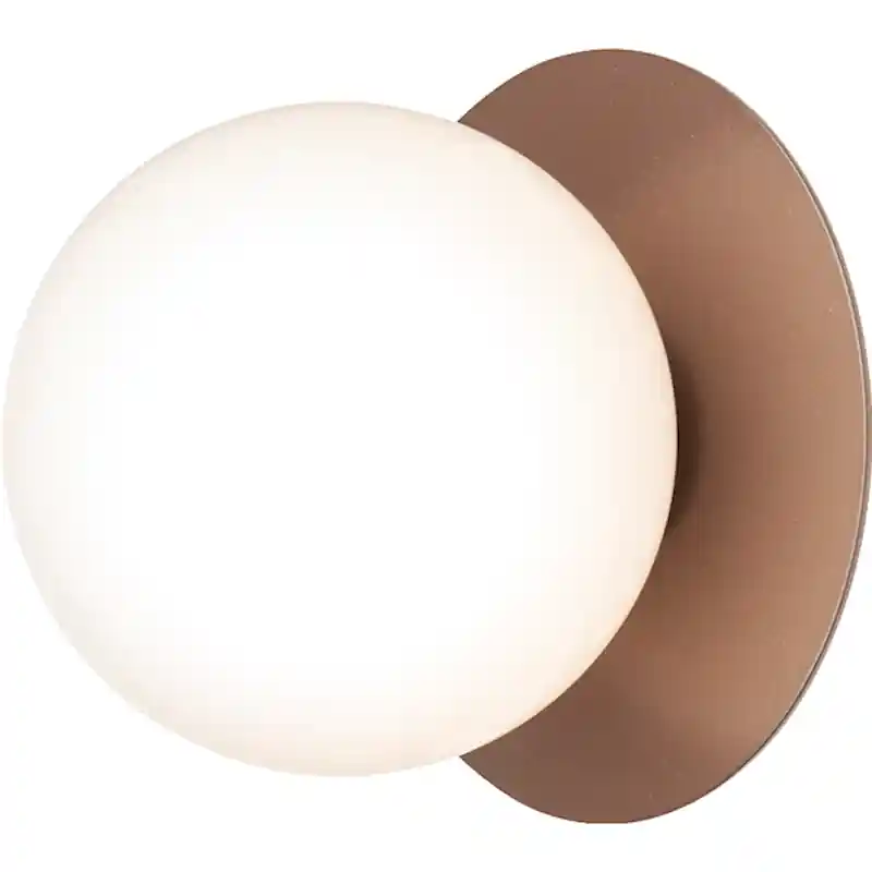 Reapris Liila 1 Vägg-/Taklampa Utomhus 165 mm, Mörk Brons / Opal