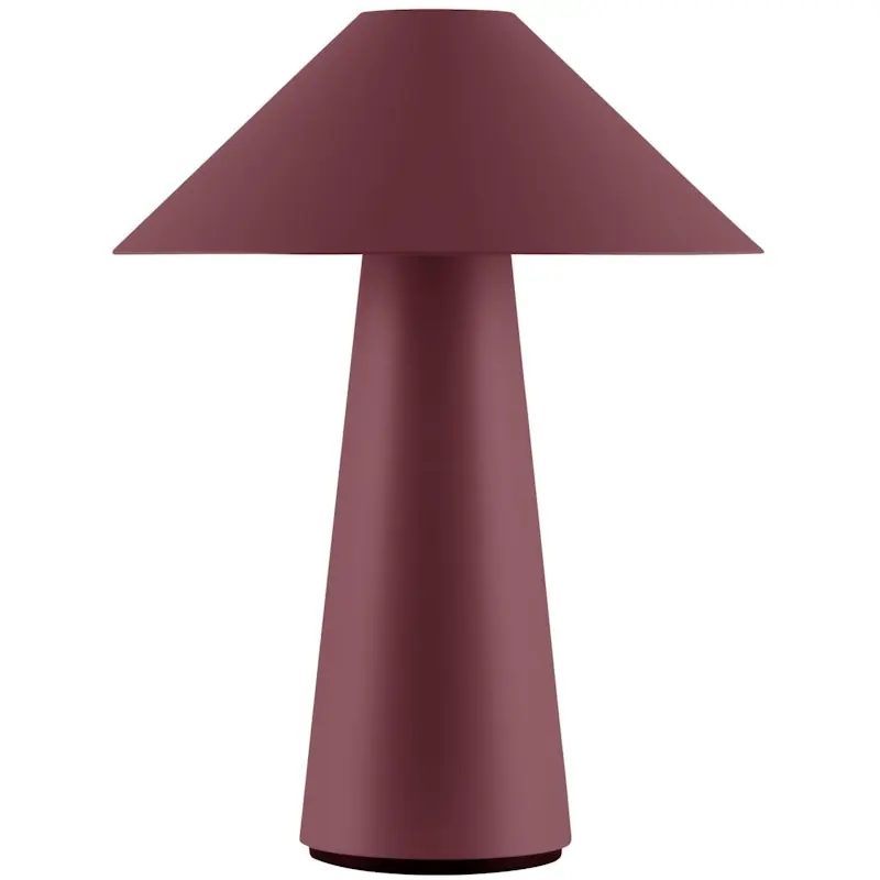 Cannes Bordslampa Portabel, Vinröd Beställ idag