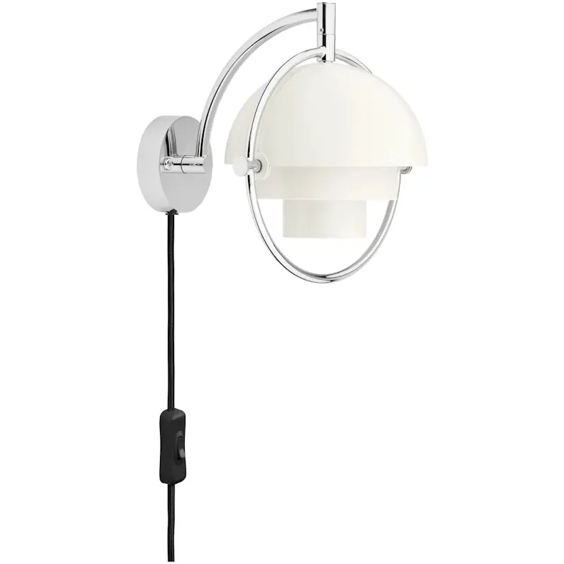 Multi-Lite Vägglampa, White Semi Matt / Chrome Lågt pris