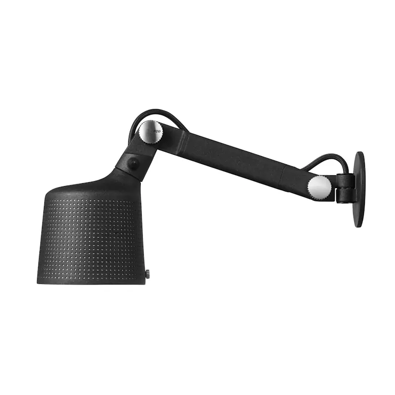 523 Vägglampa 19,5x34 cm / Small, Svart Rea