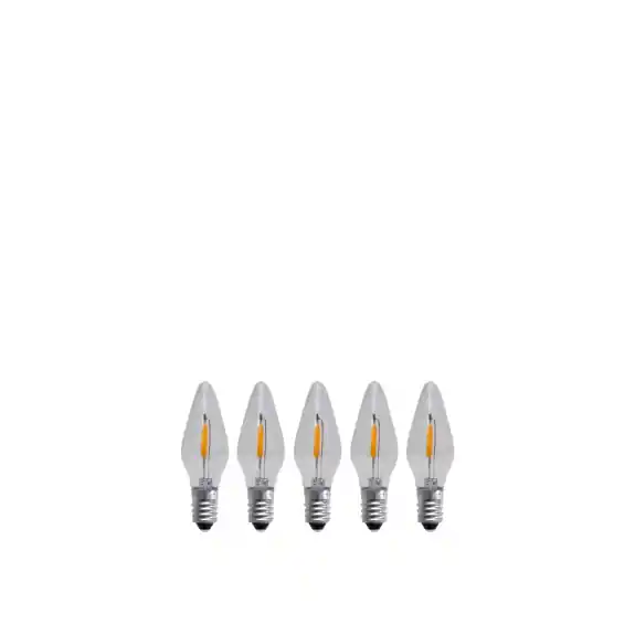 Begränsat antal Reservlampa LED 3-Steg Dim 0,5W 14-55V E10 5-Pack