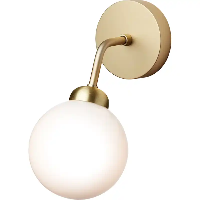 Säker betalning Apiales Vägglampa, Mässing / Opal