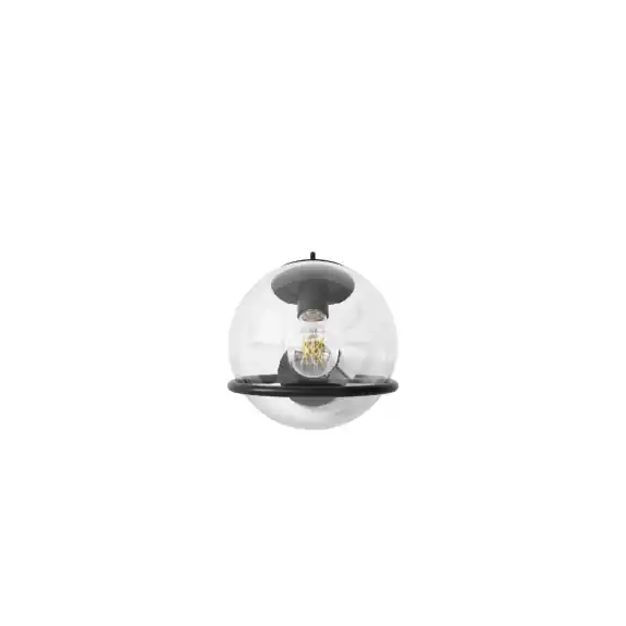 Bästa pris Model 238/1 Vägglampa Transparent Glass/Black