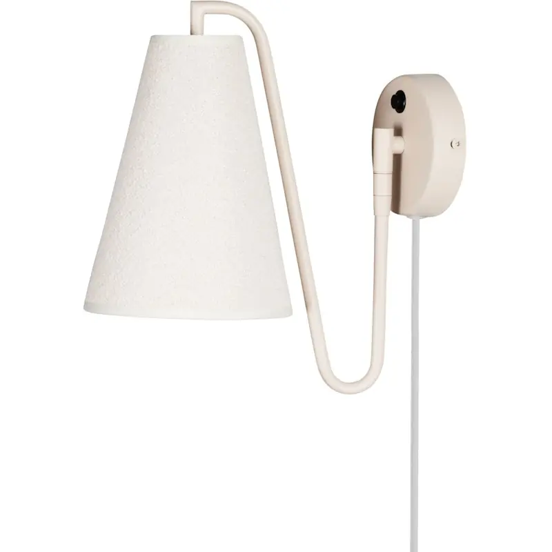 Begränsat erbjudande Lou Vägglampa, Vit / Beige