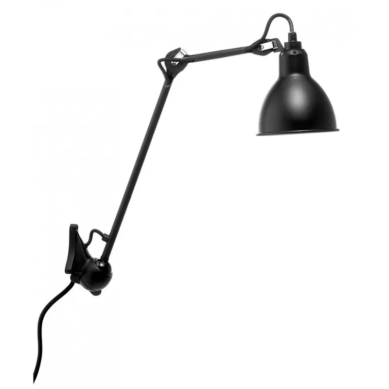 risnedsättning La Lampe Gras N°222 Vägglampa, Svart