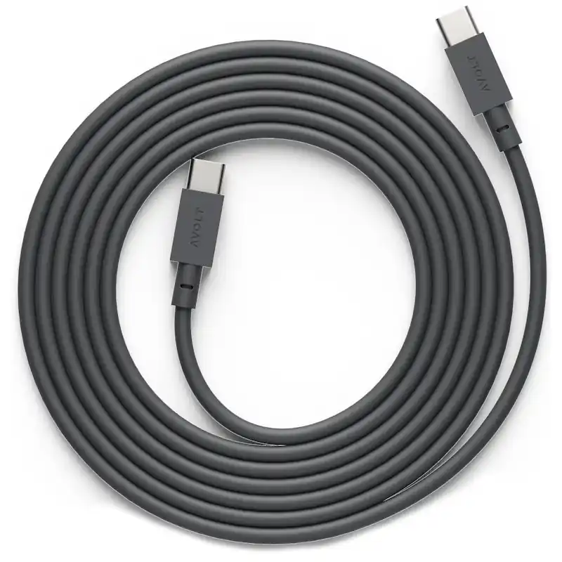 Cable 1 Laddsladd USB-C / USB-C 2 m, Stockholm Black Snabb leverans