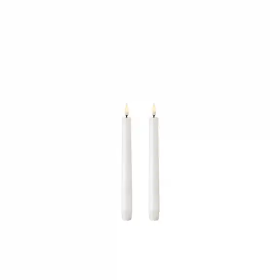 Fynd Uyuni Taper LED Candle 23cm Nordic White 2-Pack