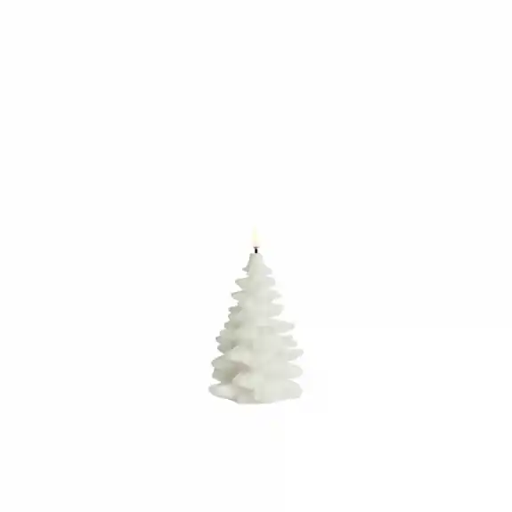 Christmas Tree LED Candle 10x18cm Nordic White Fynd