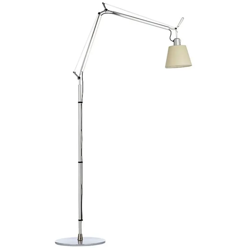 Snabb frakt Tolomeo Basculante Golvlampa, Parchment