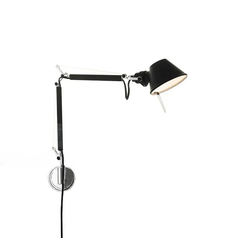 Tolomeo Micro Vägglampa, Svart Trygg betalning