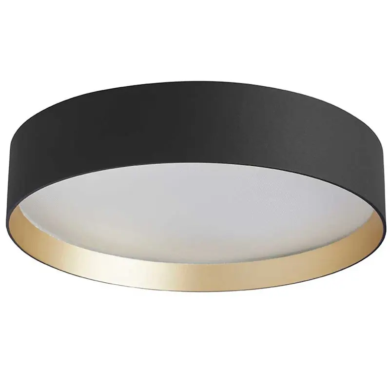 Rabatt LUCIA Plafond Ø35 cm, Svart/Guld
