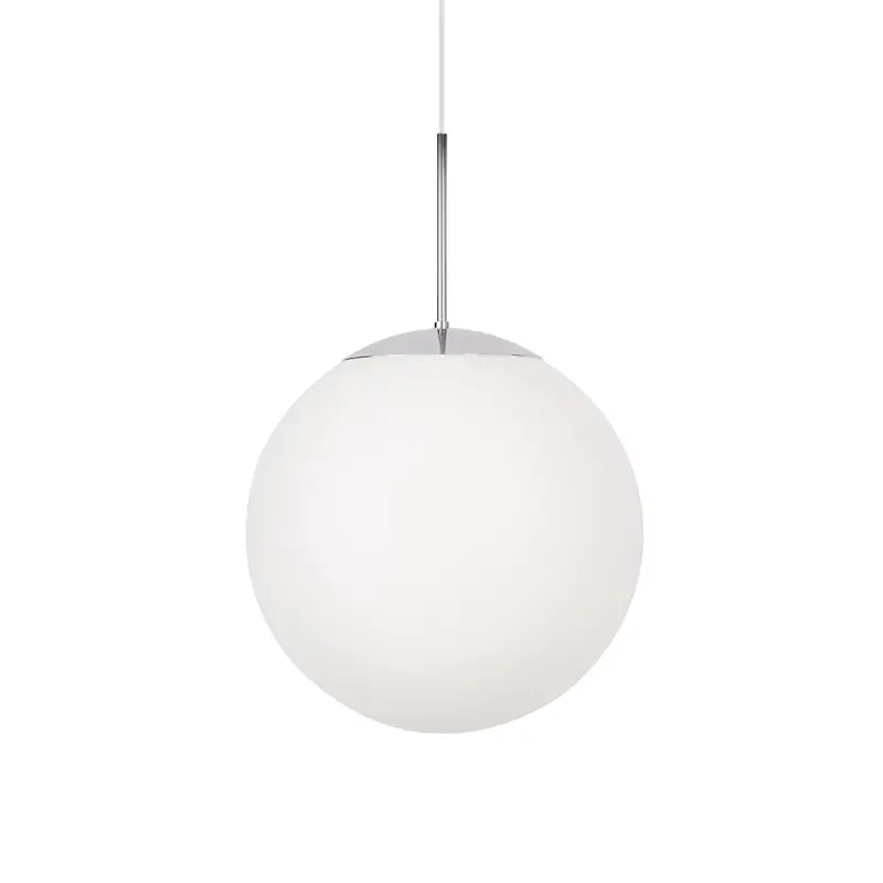 Erbjudande Glob Pendel Krom / Vit, 20 cm