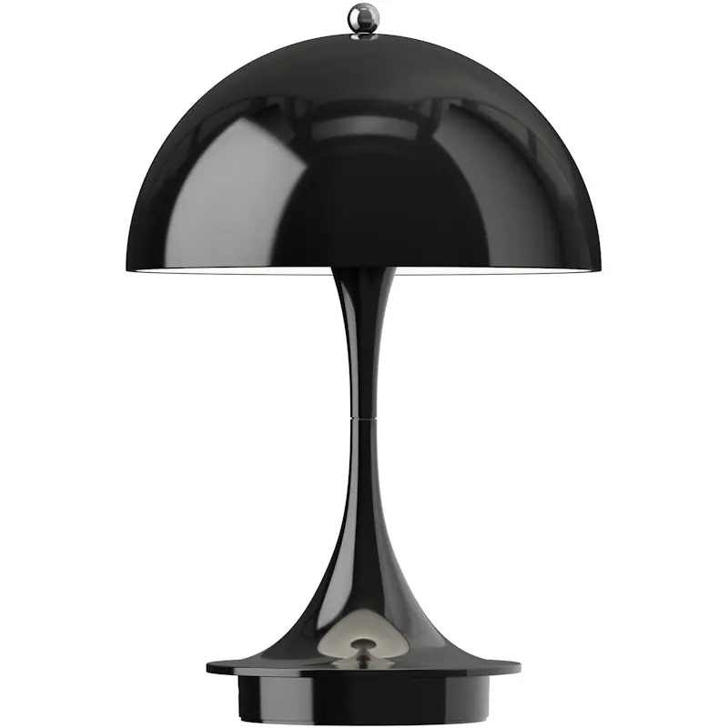 Panthella 160 Bordslampa Portabel V3, Opaque Black Snabb leverans