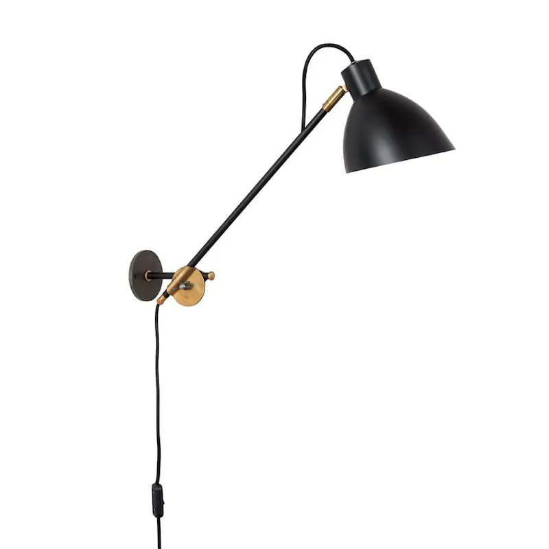 KH#1 Vägglampa Lång, Svart Rea