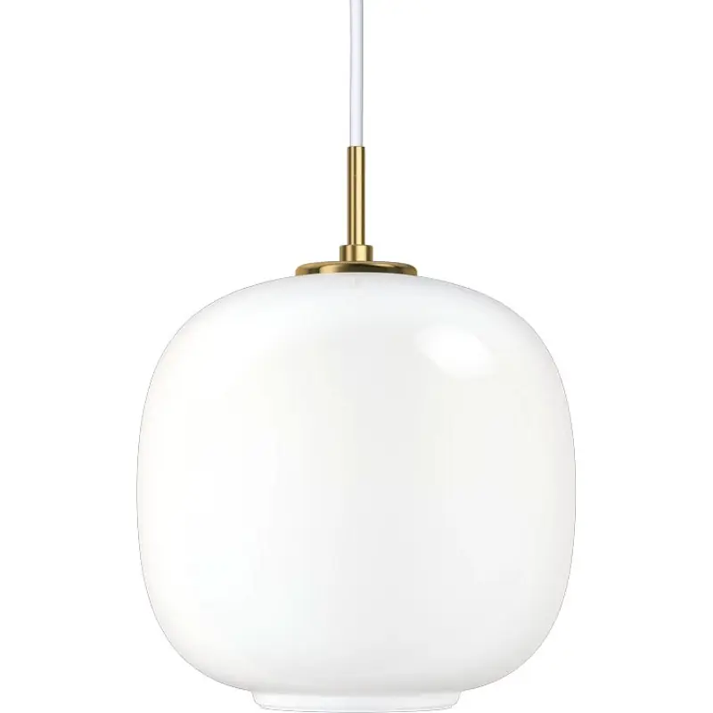 Säker betalning VL45 Radiohus Pendel 250 mm, Mässing / Glossy White