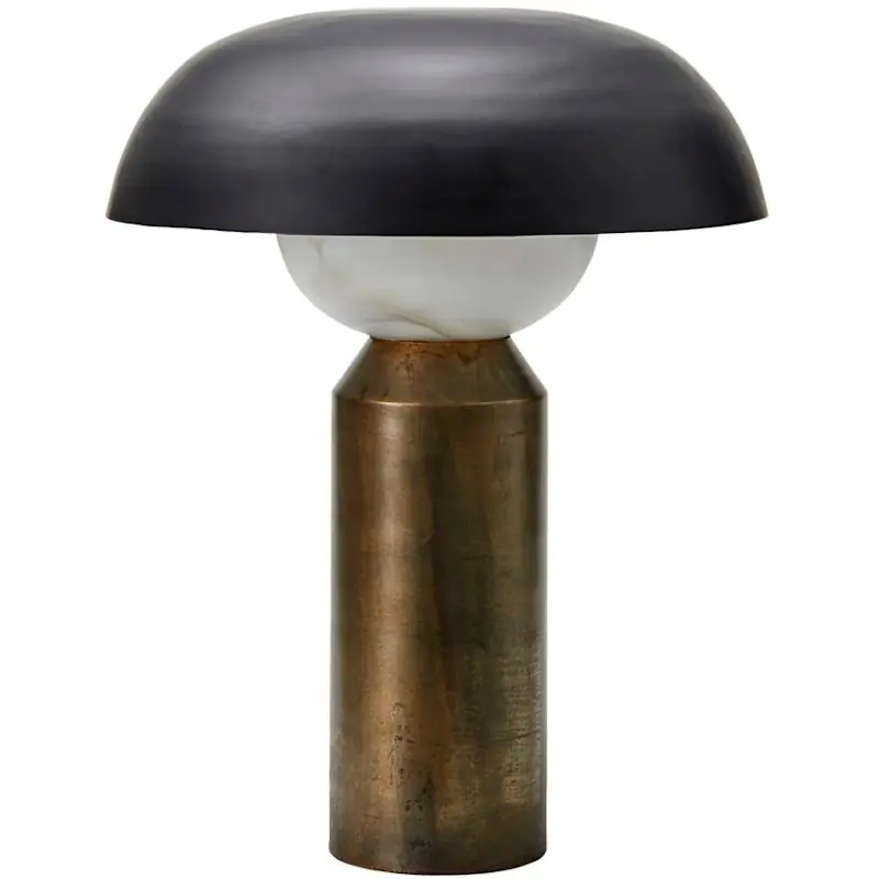 Big Fellow Bordslampa, Antikmässing Trygg betalning
