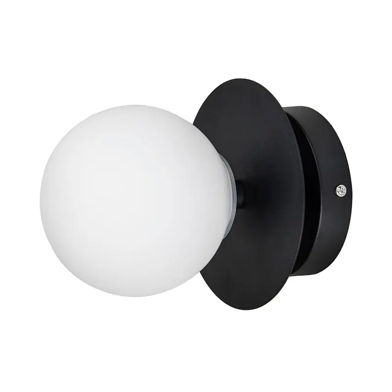 Art Deco Vägg-/Taklampa, Vit / Svart Snabb leverans