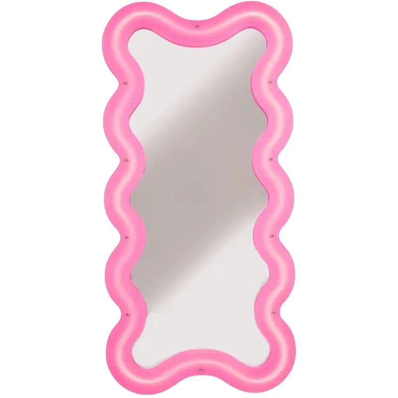 Supercurve Tall Spegel, Rosa Beställ idag