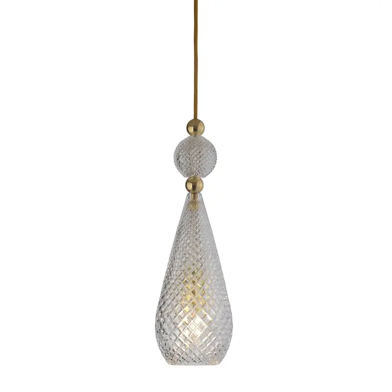 Beställ idag Smykke Pendel Ø12,5 cm, Crystal/Gold