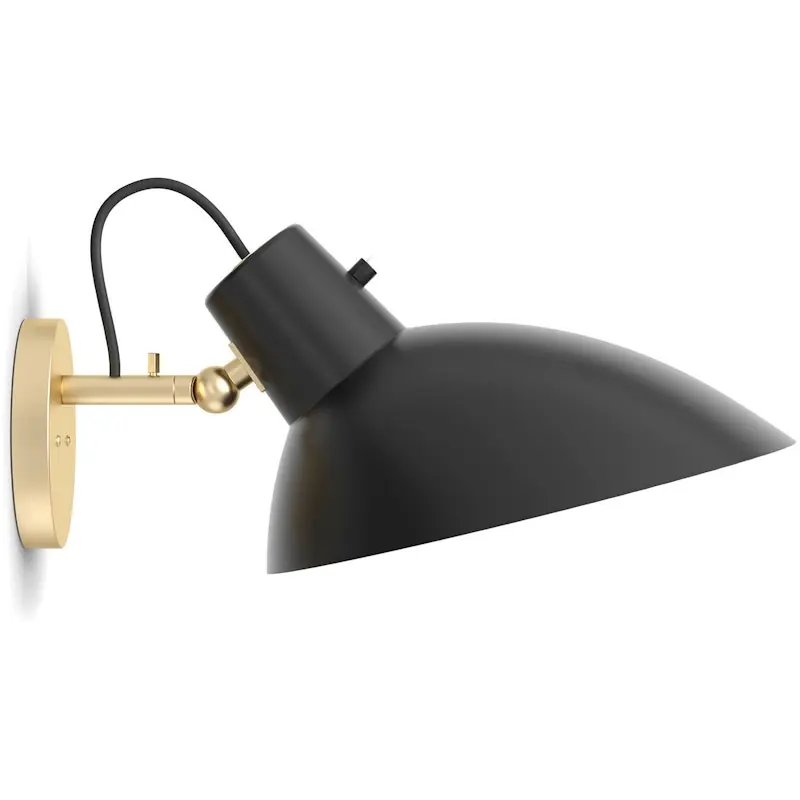 Utförsäljning VV Cinquanta Wall Brass Mount, Black Reflector