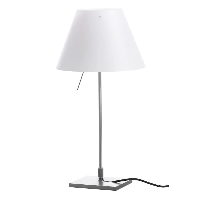 Säker betalning Costanzina Bordslampa, Aluminium/Vit