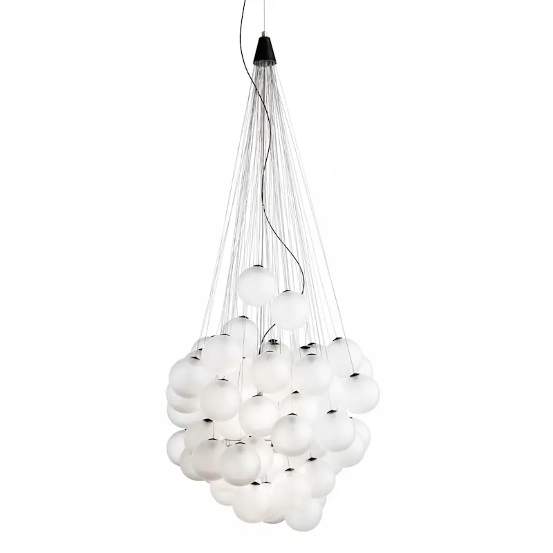 Stochastic Taklampa 48, Aluminium/Opal Vit Begränsat erbjudande