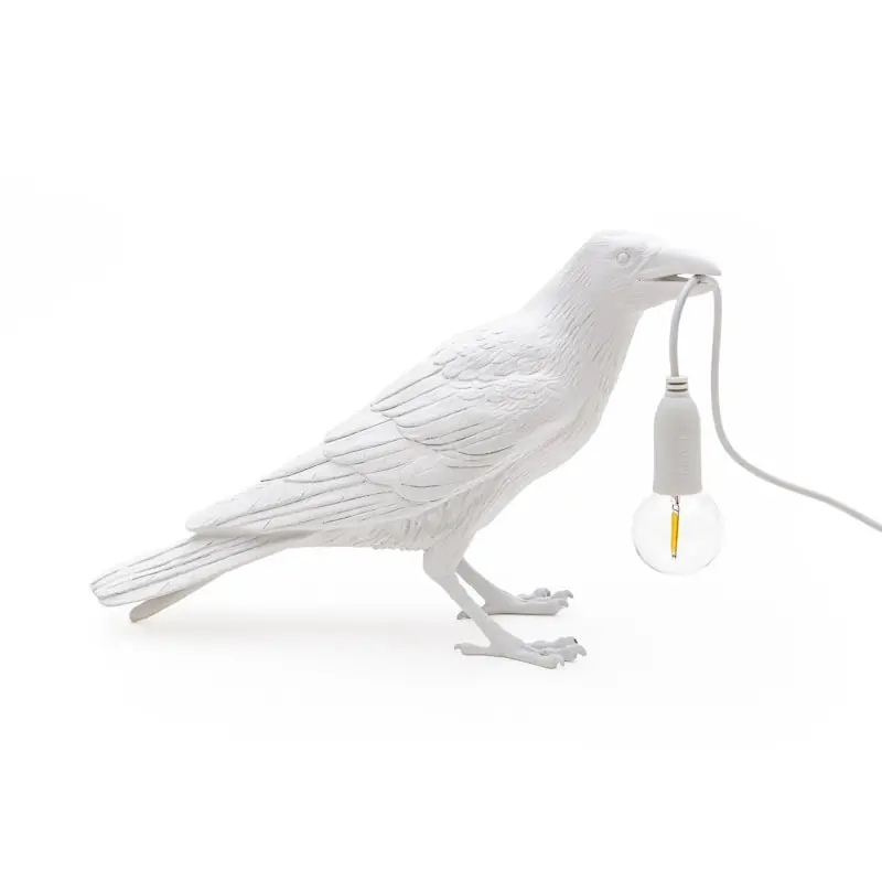 Bird Lamp Waiting, Vit risnedsättning