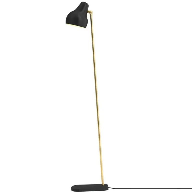 VL38 Golvlampa, Svart/Mässing Kundfavorit