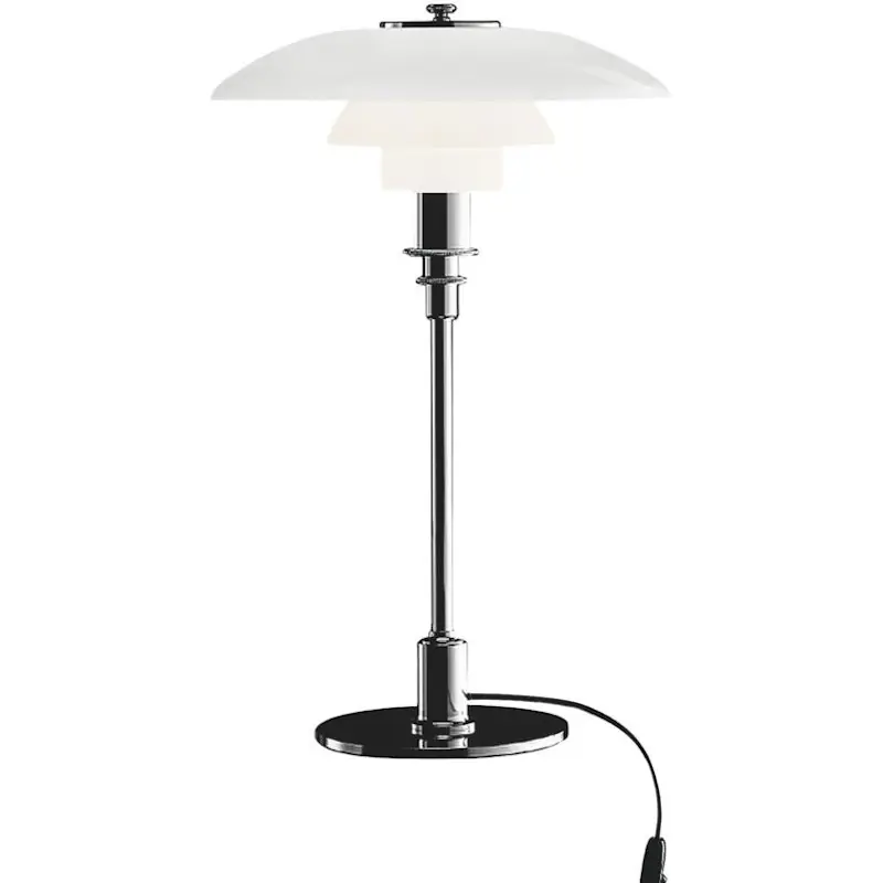 Billigare PH 3/2 Bordslampa, Krom